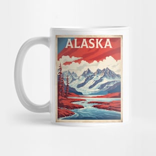 Alaska United States of America Tourism Vintage Poster Mug